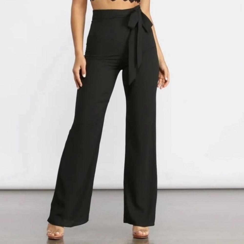 Windsor Black Boot Cut Pants